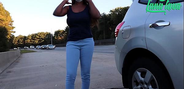  Lana Caught On Highway Fucking and Flashing